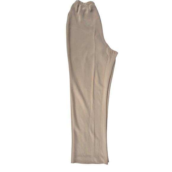 2 Piece Shamask 100% Silk Wide Leg Pant Set Champagne Ivory Sz 1 (M) - Picture 9 of 9